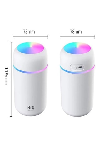 Humidifier 300 Ml Ulrasonik Hava Nemlendirici Buhar Makinesi Ve Aroma Difüzörü