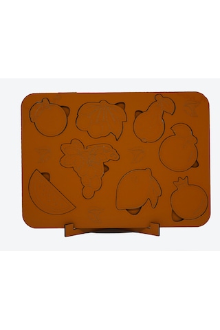 Çocuklar İçin Eğitici Ve Öğretici Ahşap Yapboz Puzzle Bul Tak Meyveler 30x20cm