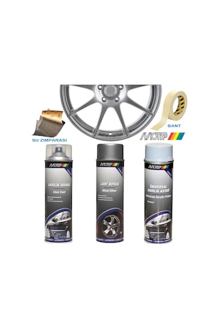 Motip Akrilik Jant Boyama Seti Universal Vernik + Astar 400 Ml