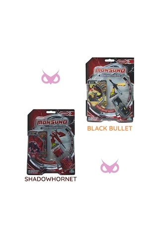 Monsuno Lisanslı 6 Lı Fusion Figür Seti Black Buııet, Shadowhornet, Driftblade, Lock, Backslash, Evo Tek Beden