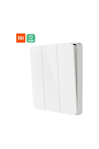 Monyee Xiaomi Mijia Beyaz Duvar Anahtarı, Üçlü Çift Kontrol, Geleneksel Ve Kendi Kendine Geri Tepme Modu, Uygulama Desteği Yok