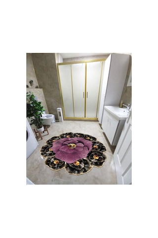 Yıkanabilir Kaymaz Taban Halı Mutfak Dekor Yolluk Koridor Salon Halısı Dijital Baskı Dot Orta 6 - 1 Renkli