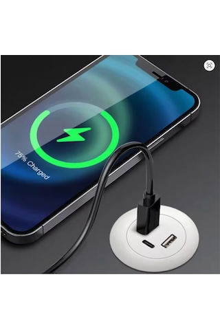 Gömülü Mobilya Usb & Type-c Şarj Modülü -