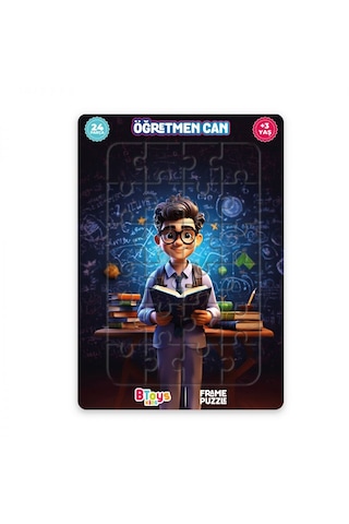 5 Adet Lisanslı 24 Parça Btoys Can Frame Puzzle 5 Adet Puzzle