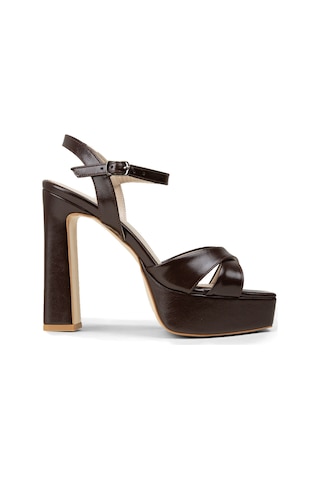 Deery Kadın Kahverengi Platform Abiye Ayakkabı - Sm210zkhvm02