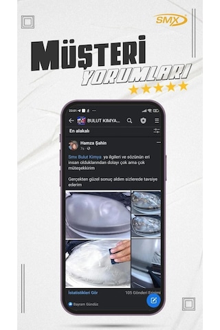 Buharlı Araba Far Temizleme Sıvısı 2 Litre