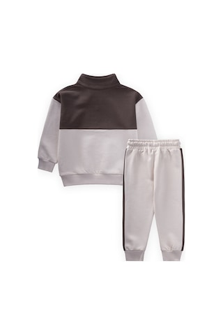 Cigit Sweatshirt Takım 2-10 Yaş Kahverengi Kahverengi