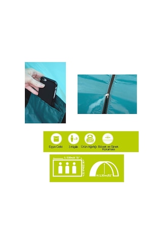 Pavillo 68085 Cooldome 3 Kişilik Çadır Kahverengi