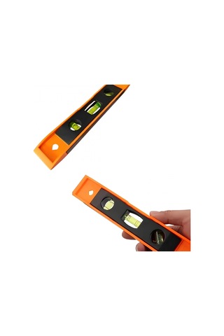 Mıknatıslı Mini Su Terazisi 3 Baloncuklu Hassas Yatay Dikey Çapraz Ölçüm Aparatı