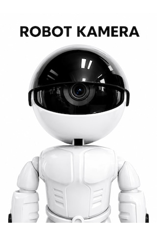 Akıllı Robot Kamera Hd Video Kayıt Hareket Algılama Gece Görüşlü Wifi Destekli Ev Ve Ofis Güvenlik Kamerası