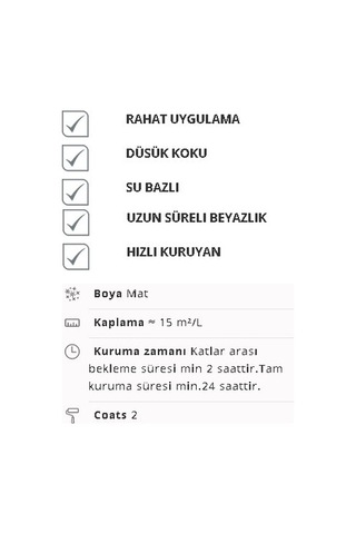 Marshall Tavan Boyası 6Lt=10KG-Mükemmel Beyazlık-Ekstra Örtücülük N11.151