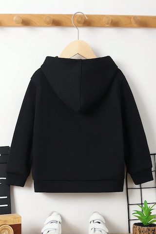 Los Angles Baskılı Erkek - Kız Çocuk Rahat Kalıp Sweatshirt Siyah