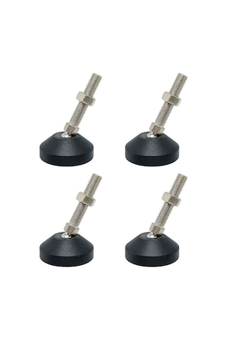 Mufunye 4 Adet Ayarlanabilir Masa Tesviye Bacak Ayakları Vidalı Tesviye Ayakları Dişli Kök Ayarlanabilir Yön Mobilya Donanımı