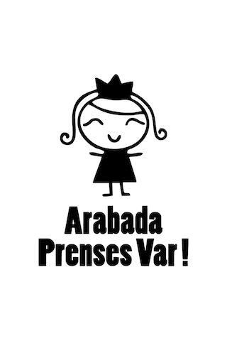 Miyrem Autosticker^ Arabada Prenses Var Sticker Duvar Dekor Sticker 40 X 52 Cm