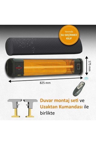 MirKraft Grade 2500 W Karbon Infrared Isıtıcı