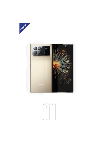 Xiaomi Mix Fold 3 Mat Arka Ve Yan Koruyucu Poliüretan Film