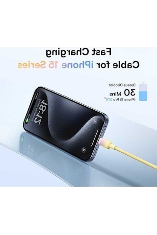 Zyzqstore 2m Usb-c Şarj Kablosu, 100w Hızlı Şarj, Seri Tip-c Kablo, Baseus, Siyah