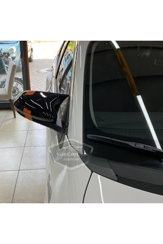 ŞüsCarOto Toyota Corolla Uyumlu 2018 Sonrası E210 Batman Yarasa Ayna Kapağı Piano Black ABS Plastik (00)