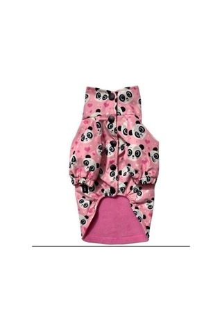 Gedyco Pink Panda Polarlı Küçük Irk Köpek Yağmurluğu