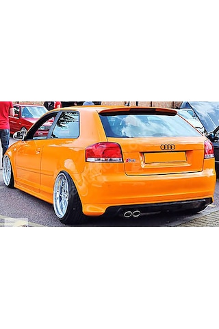 Audi A3 8p Arka Ek 2 Kapı Uyumlu Plastik Mat Siyah Karlık 2004-2008 Arka-bodykit-ek-karlık