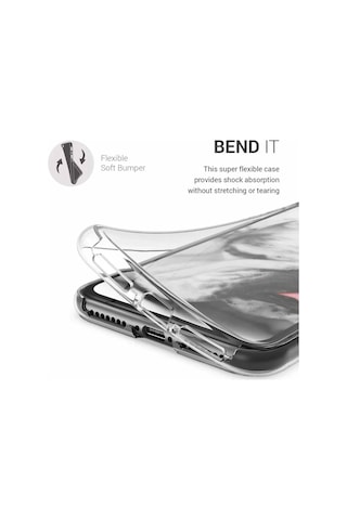 Apple Uyumlu iPhone Xr Çift Taraflı Silikon Kılıf Şeffaf