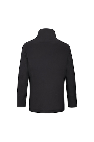 Hatemoğlu Siyah Slim Fit Kruvaze Yünlü Kaşe Kaban 2981708 Siyah