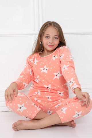 Fames Pijama Kişlik Çocuk Polar Pijama Takim SOMON
