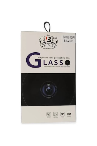 Apple İphone 14 Pro Max Bilvis Titan Kamera Lens - Gümüş Renkli