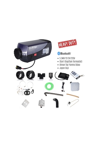 U-frigo 5.5 Kw 12-24v Webasto Dizel Isıtıcı Start-stop Bluetooth Heavy Duty Serisi