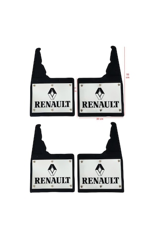 Renault 9 Broadway Spring Fairway Uyumlu 4 lü Ön-Arka Perçinli Paçalık Tozluk Çamurluk REN1RX021YD