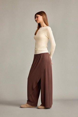 Defacto Relax Fit Normal Bel Düz Paça Modal Pantolon G1338ax25smbn219 Kahve