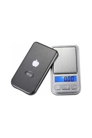 Hassas Cep Terazisi 200 Gram 0.01 Hassasiyet Müzik Çalar Elma Ipod Şeklinde Görünümlü Mini Tartı