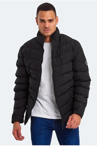 Slazenger Head New Erkek Puffer Şişme Mont Siyah Siyah