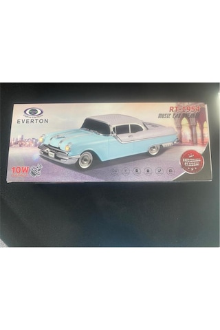 Everton RT-1954 Arabalı Bluetooth FM-USB-TF-AUX Şarjlı Nostaljik Radyo Turkuaz