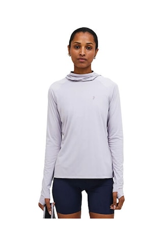Peak Performance W Repel Upf Hooded Ls Tee Kadın Günlük Uzun Kollu Tişört G80742020t Mor