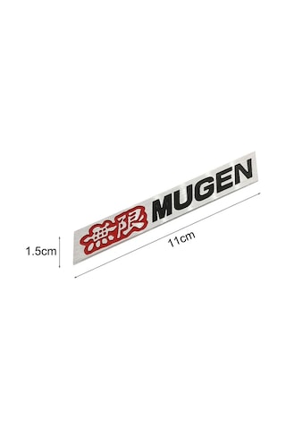 Siyah-3d Alüminyum Mugen Amblem Krom Logo Arka Rozet Araba Gövde Etiket Araba Styling Honda Civic Accord Crv Fit