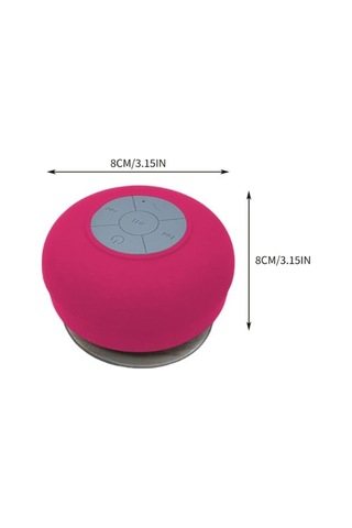Vakumlu Su Geçirmez Bluetoothlu Mini Duş Hoparlörü Renkli
