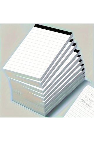 Elmpaly 5 Adet Beyaz Not Defteri 3x5 İnç 30 Yaprak Okul Ofis Yazı Defteri