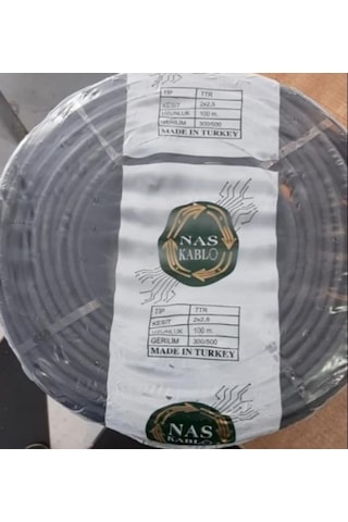 100 M 2x2.5 MM Tam Kesit CCA TTR Elektrik Kablosu
