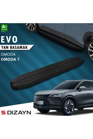 S-dizayn Omoda Omoda7 Evo Siyah Yan Basamak 183 Cm 2025 Üzeri A+ Kalite