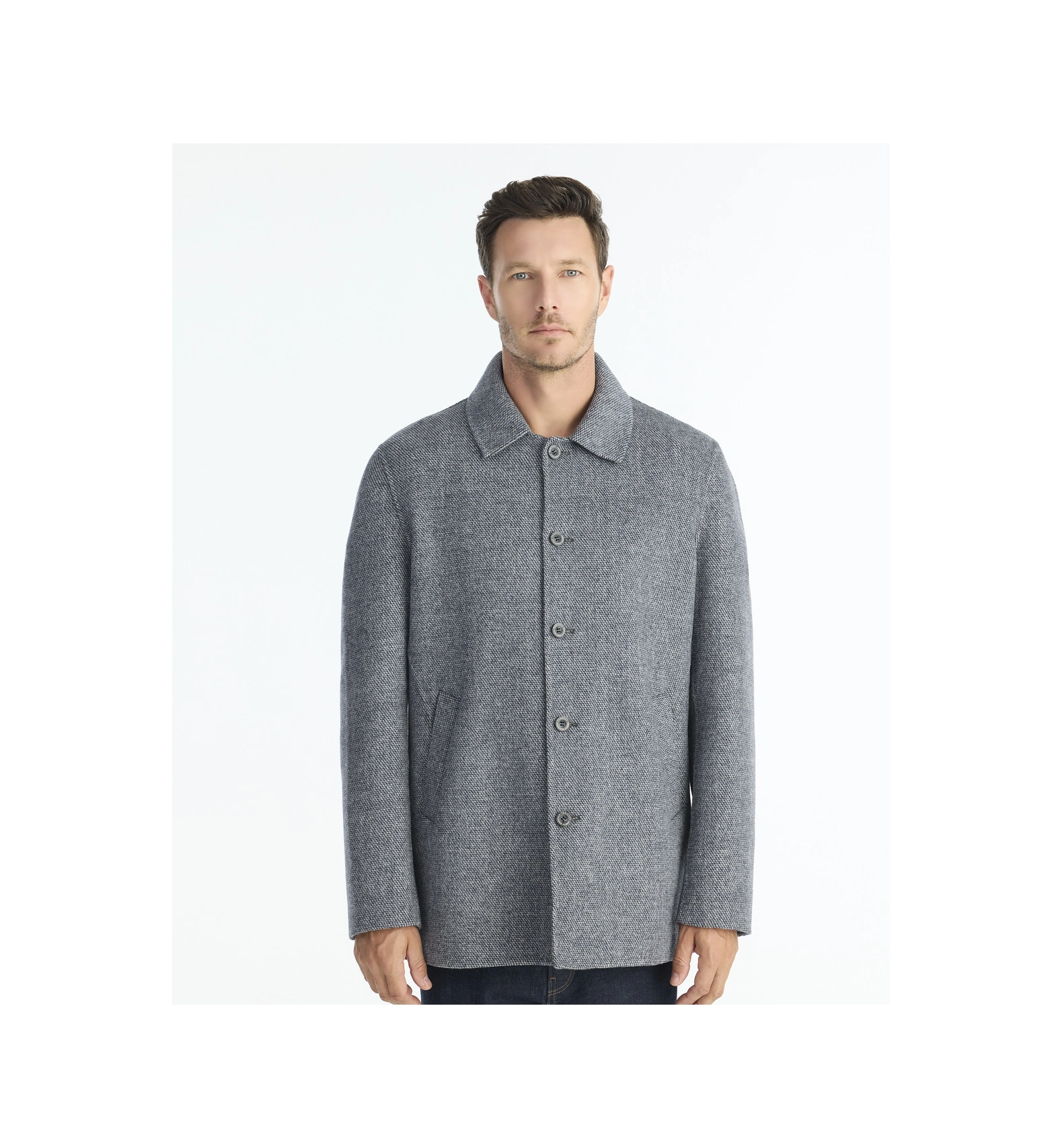 Yargıcı Regular Gömlek Yaka Uzun Kol Palto 25kepl5001x 005 Gri