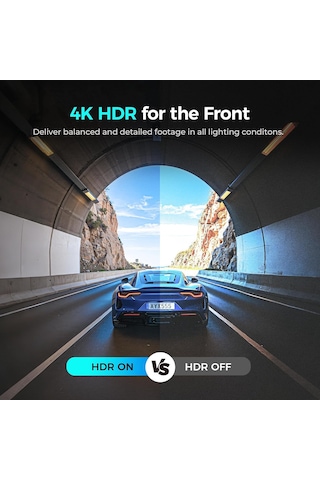 Ddpai N5 Dual 2. Nesil, 4k, Wi-fi, Gps Araç Içi Kamera