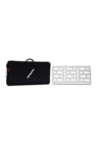 Mono Pfx-pb-l-slv-bdl Large Pedalboard Silver & Touraccessory Case 2.0