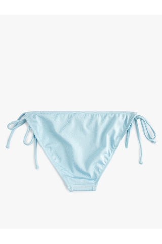 Koton Parlak Brazilian Bikini Altı Yanları Bağlama Detaylı Mavi 4sak00147mm Mavi