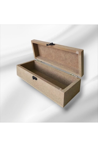 Ahşap-boyanabilir-klipsli-takı-saat Kutusu