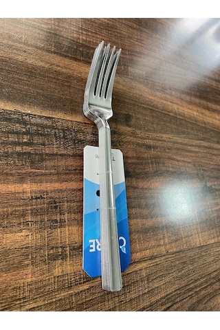 Enashop Paslanmaz Çelik Yemek Çatalı Seti 12 Adet Klasik Düz Model Inox