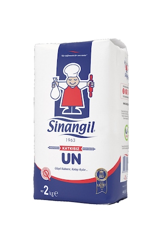 Sinangil Un 2 Kg Çok Amaçlı Buğday Unu, Ev Ve Profesyonel Kullanım