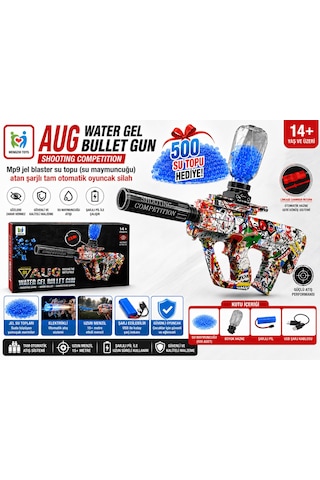 Masita Gel Blaster Su Topu Su Maymuncuğu Atan Oyuncak Şarjlı Tam Otomatik. 45 Cm Karma Renk Ve Model Gönderilir