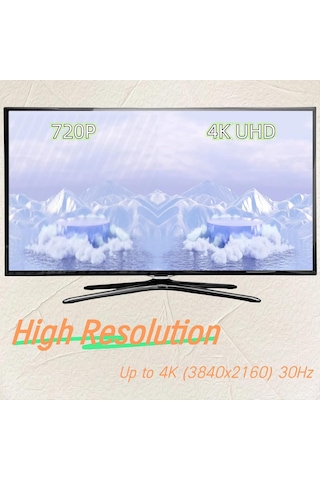 Displayport'tan Hdmı'ya Adaptör 4k/2k Tek Yönlü Dp'den Hdmı Monitöre, Kablo Displayport'tan Hdmı'ya Erkekten Dişiye Dp'den Hdmi'ye Alüminyum Gövde, Naylon Örgü Dizüstü Bilgisayar Pc Monitör Tv