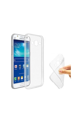 Samsung Uyumlu Galaxy J2 Kılıf Zore Süper Silikon Kapak Renksiz